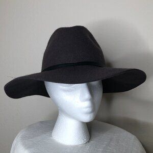 Classic Beautiful Brown Wool Brim Hat/ Pre-Owned, Excellent Condition (medium)